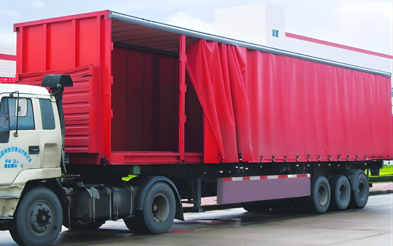 Lona para camión color rojo (1)